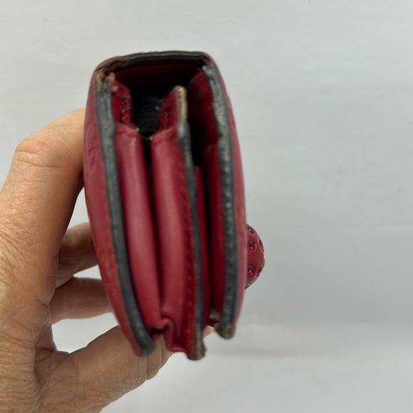 Gucci Red Cherry Embossed Wallet - Picture 3 of 8